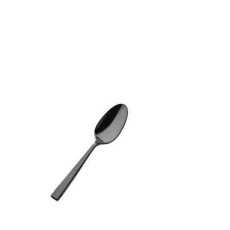 Bon Chef Roman, Demitasse Spoon, Mirror Finish, 18/10, 4.5" - Black , set of 12 S3716B